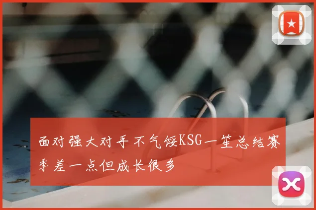面对强大对手不气馁KSG一笙总结赛季差一点但成长很多